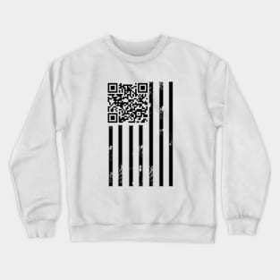 Trump Dance QR with America Flag Crewneck Sweatshirt